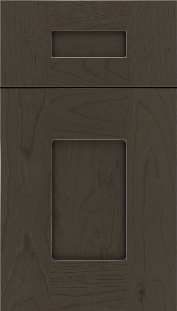 Newhaven 5pc Cherry shaker cabinet door in Thunder with Pewter glaze