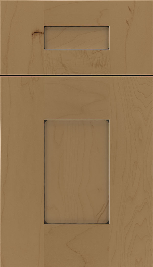 Newhaven 5pc Maple shaker cabinet door in Tuscan with Black glaze