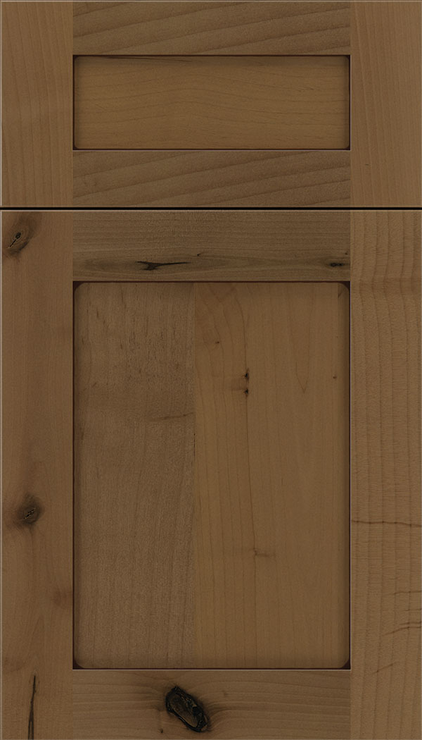 Plymouth 5pc Alder shaker cabinet door in Tuscan with Mocha glaze