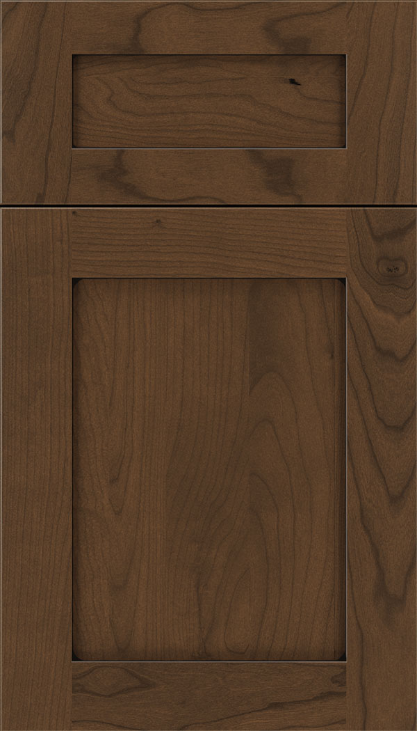 Plymouth 5pc Cherry shaker cabinet door in Sienna with Black glaze