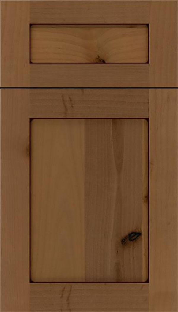 Salem 5pc Alder shaker cabinet door in Tuscan with Mocha glaze